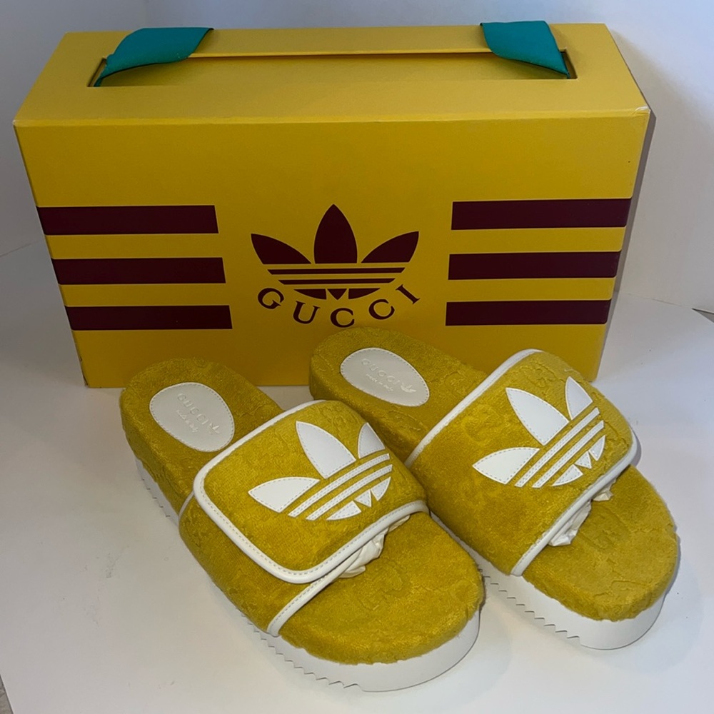 Gucci X Adidas magic sponge slides